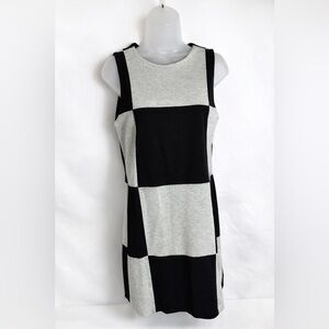 Philosophy Colorblock Sleeveless Shift Dress Black & Gray Size M